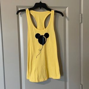 Yellow Mickey balloon tank top